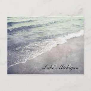 Carte Postale Belle plage Retro Lake Michigan Shoreline