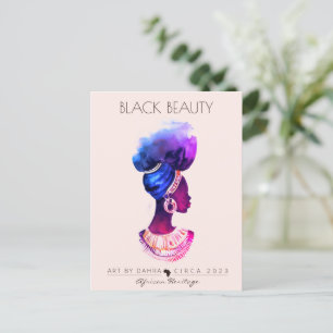 CARTE POSTALE BELLE REINE AFRICAINE