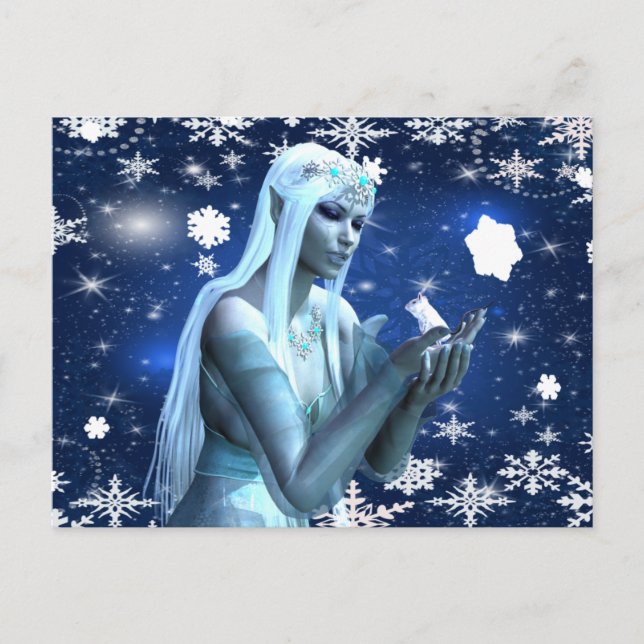 Carte Postale Belle Reine des neiges (Devant)