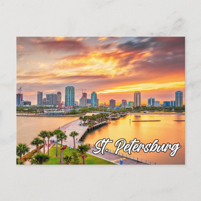 Carte Postale Belle Saint-Pétersbourg, Floride, États-Unis (Devant)