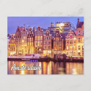 Carte Postale Belle Ville D'Amsterdam, Pays-Bas