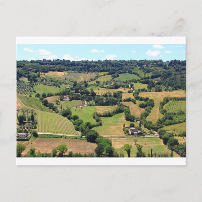 Carte Postale Belle vue sur Orvieto, Ombrie, Italie (Devant)