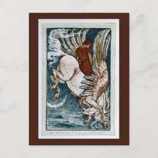 Carte Postale Bellerophon sur le Pegasus
