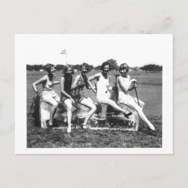 Carte Postale Belles Beautés De Baignade Sur Glace (Devant)