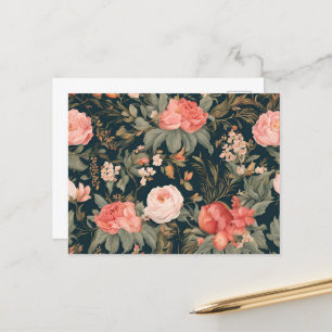 Carte Postale Belles fleurs de rose florales