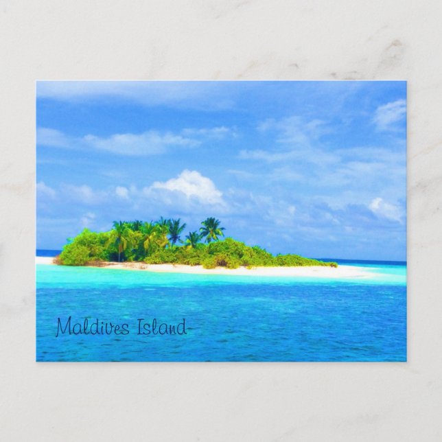 Carte Postale Belles îles Maldives (Devant)