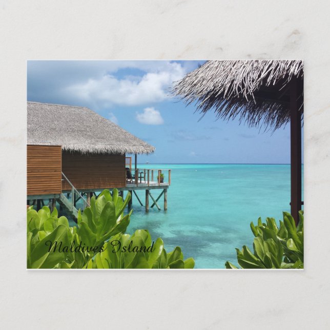 Carte Postale Belles îles Maldives (Devant)