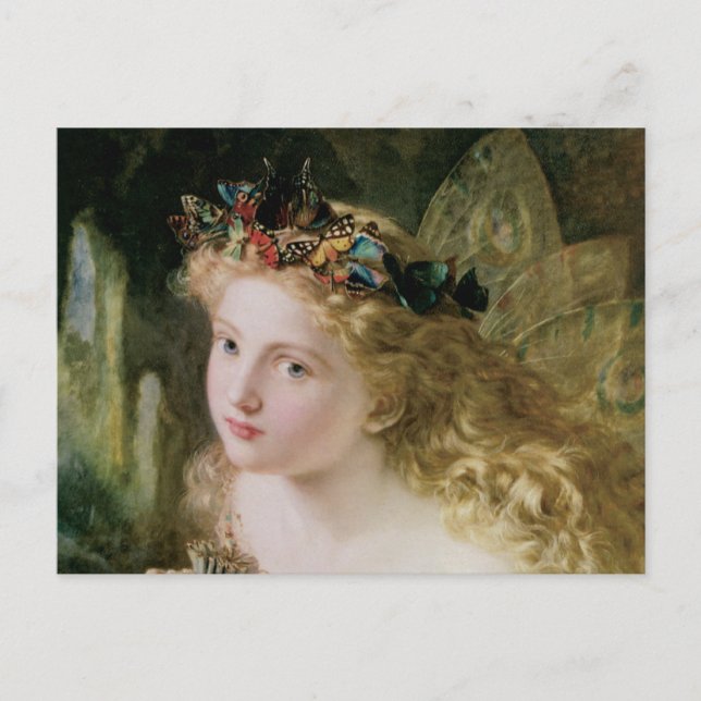 Carte Postale Belles papillons aux fées par Sophie Anderson (Devant)