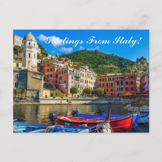 Carte Postale Belles salutations de la mer d'Italie (Devant)