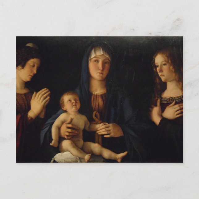 Carte Postale Bellini Madonna à Venise (Devant)