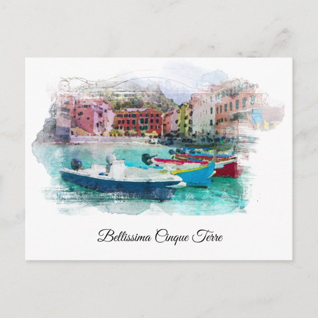 Carte Postale ** Bellissima Italien Langue Cinque Terra Italie (Devant)
