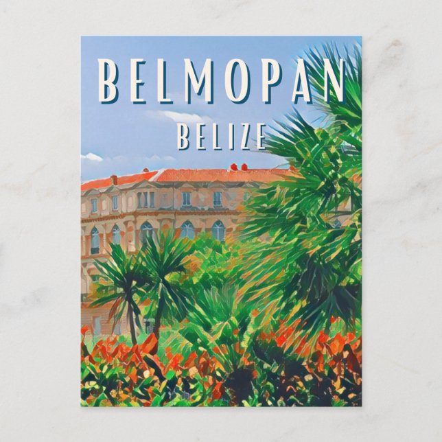 Carte Postale Belmopan, la ville verte de Belize (Devant)
