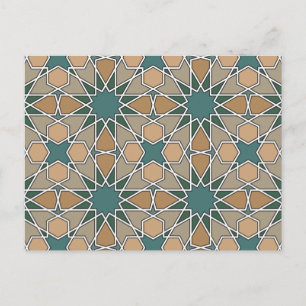 Carte Postale Ben Yusuf Madrasa Motif géométrique 006