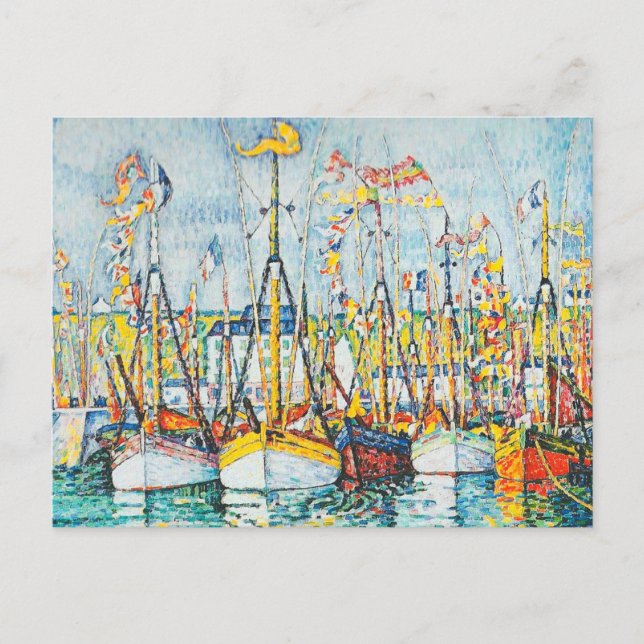Carte Postale Bénédiction de la flotte de thon à Groix par Paul  (Devant)