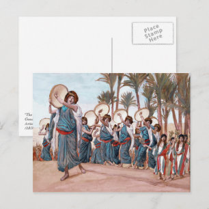 Carte Postale Bénédiction de la Pâque. Art