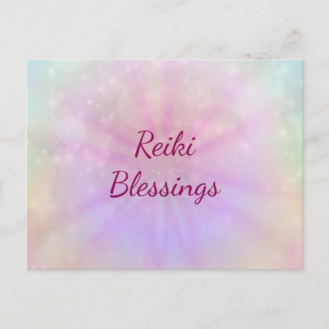 Carte Postale Bénédiction de Reiki (Devant)