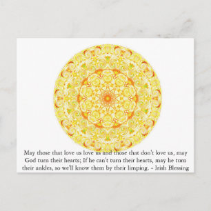 Carte Postale Bénédiction irlandaise humoristique d'IRLANDE
