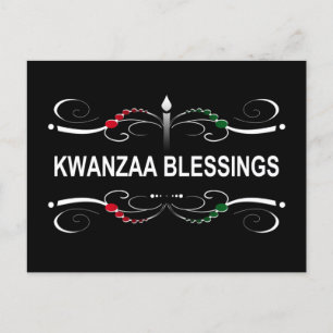 Carte Postale bénédiction kwanzaa sophistiquée