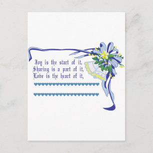 Carte Postale Bénédiction mariage