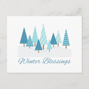Carte Postale Bénédictions d'hiver