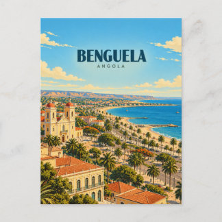 Carte Postale Benguela Angola Art de Voyage Vintage