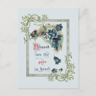Carte Postale Béni Sont Les Purs Dans Le Coeur