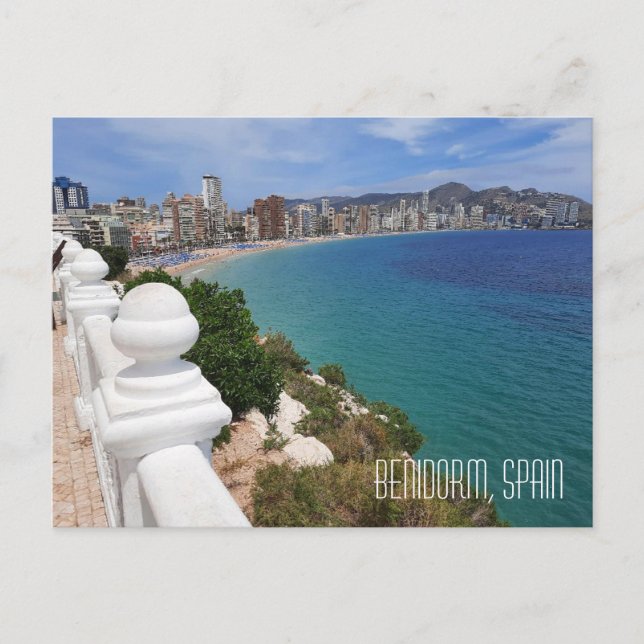 Carte Postale Benidorm Playa Levante Plage et Océan (Devant)
