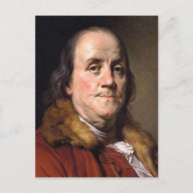 Carte Postale Benjamin Franklin (Devant)