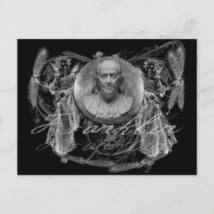 Carte Postale Benjamin Franklin, un héros