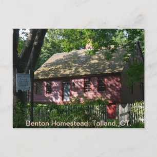 Carte Postale Benton Homestead, Tolland, CT.