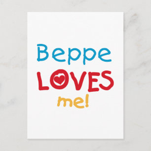 Carte Postale Beppe aime mes t-shirts et cadeaux