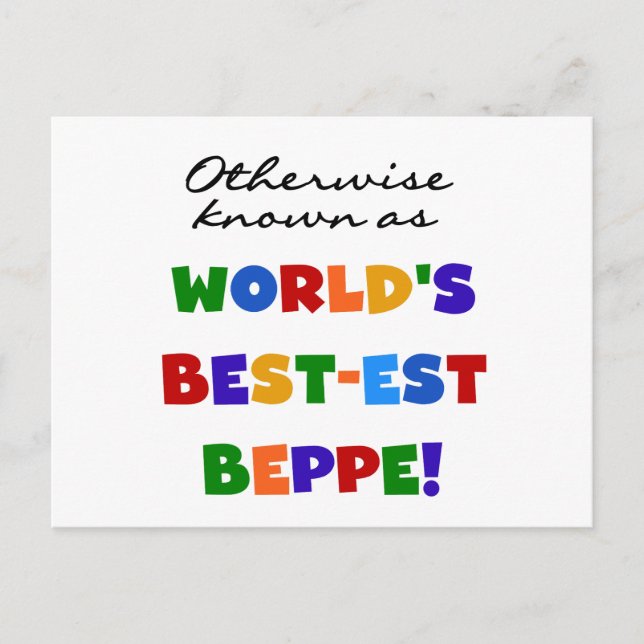 Carte Postale Beppe le plus connu (Devant)