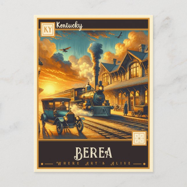 Carte Postale Berea, Kentucky | VINTAGE (Devant)