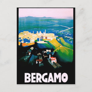 Carte Postale Bergame, Italie, vue sur la ville. Lombardie.