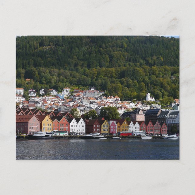 Carte Postale Bergen Waterfront, Norvège (Devant)