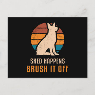 Carte Postale Berger allemand Shappens Chien Vintage drôle