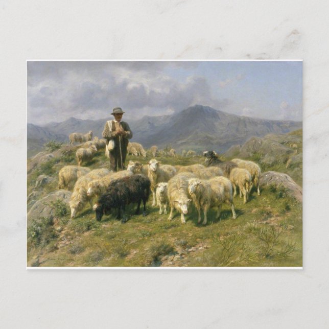 Carte Postale Berger des Pyrénées par Rosa Bonheur (Devant)