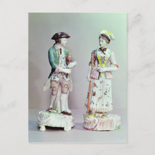 Carte Postale Berger et berger en porcelaine de Plymouth