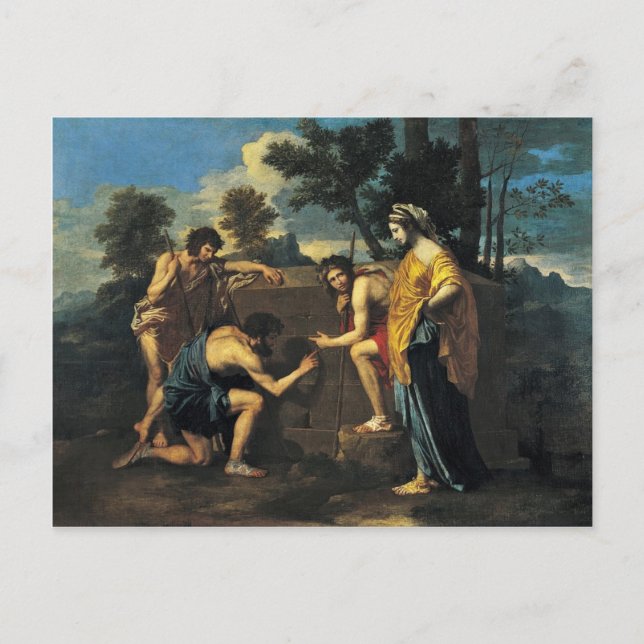 Carte Postale Bergers En Arcadie (Et Dans Arcadia Ego), (Devant)