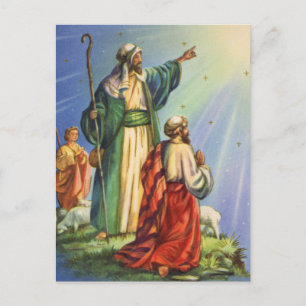Carte Postale Bergers et l'étoile