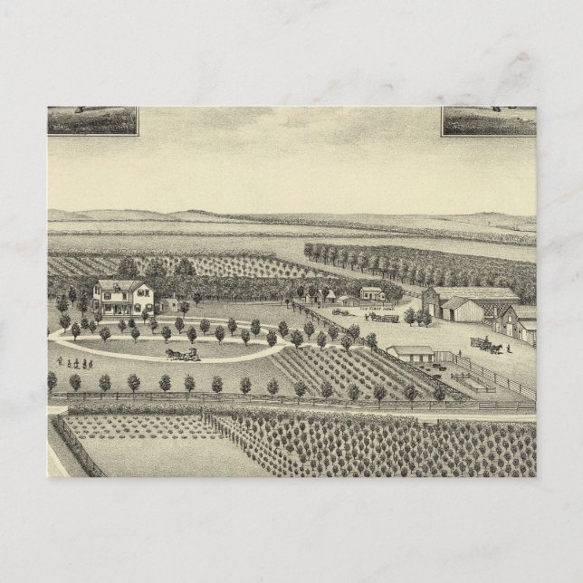 Carte Postale Berggren Farm, Nebraska (Devant)