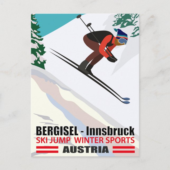 Carte Postale Bergisel - Innsbruck, Tremplin à ski en Autriche (Devant)
