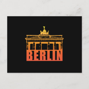 Carte Postale Berlin Allemagne City Cityscape Skyline Drôle cade