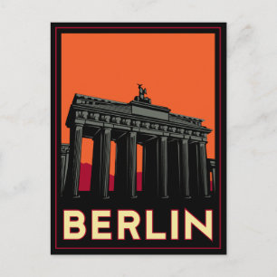 Carte Postale berlin allemagne oktoberfest art déco voyage rétro