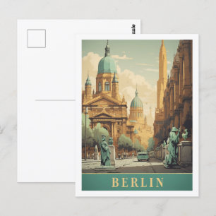 Carte Postale Berlin Allemagne Vintage célèbre Travel Place