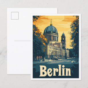 Carte Postale Berlin Allemagne Vintage voyage d'art