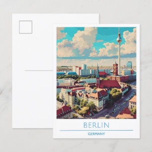 Carte Postale Berlin City Allemagne Voyage