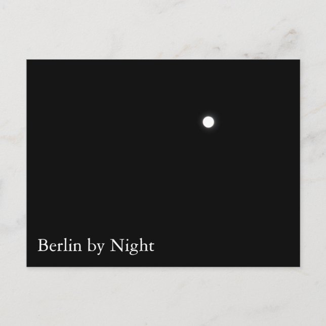 Carte Postale Berlin par nuit (Devant)