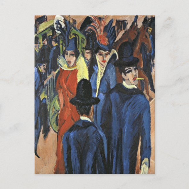 Carte Postale Berlin Street Scene - Ernst Ludwig Kirchner (Devant)