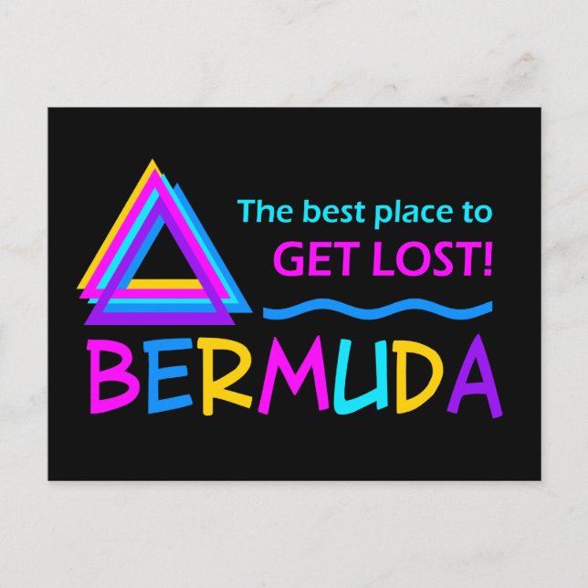 Carte postale BERMUDA TRIANGLE - personnaliser (Devant)
